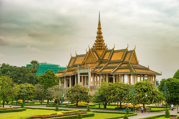 Πνομ Πεν Καμπότζη Νοεμβρίου 2017 Άτομα Που Επισκέπτονται Royal Palace — Φωτογραφία Αρχείου
