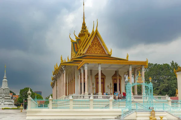 Καμπότζη Πνομ Πενχ Βασιλικό Παλάτι Ασημένια Παγόδα Χτίστηκε Από Βασιλιά — Φωτογραφία Αρχείου