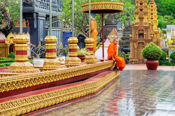 Siem Reap Kambodža Listopad 2017 Scéna Wat Preah Prom Rath — Stock fotografie