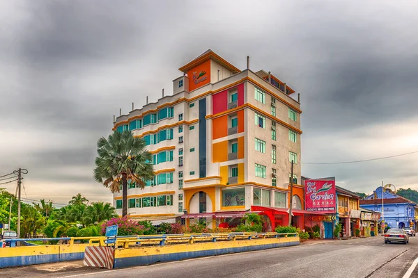 Кангар Малайзия Дек 2017 Фасад Отеля Sri Garden Коммерческими Зданиями — стоковое фото