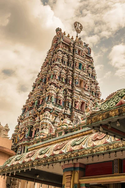 Dach Des Sri Maha Mariamman Tempels Chinatown Kuala Lumpur Malaysi — Stockfoto