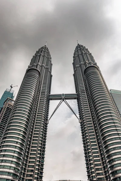 Kuala Lumpur Malezya Ocak 2018 Petronas Kuleleri Ikiz Kuleler Kuala — Stok fotoğraf