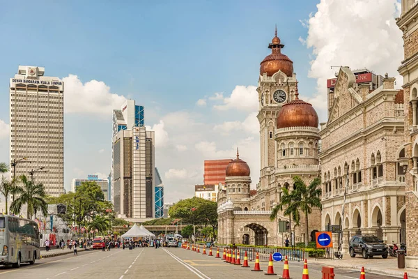 Kuala Lumpur Malezja Stycznia 2018 Sultan Abdul Samad Building Nowoczesne — Zdjęcie stockowe