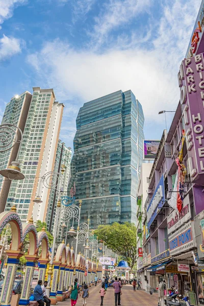 Kuala Lumpur December 2017 Colorful Arches Street Kuala Lumpur Little — Stock Photo, Image