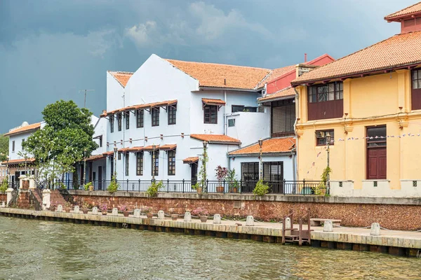 Malaca Melaka Malasia Dic 2017 Vista Las Antiguas Casas Coloniales —  Fotos de Stock