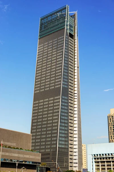 2018年1月16日 看台北南山广场近台北101 南山广场是台北市第二高楼 办公大楼和购物中心 — 图库照片
