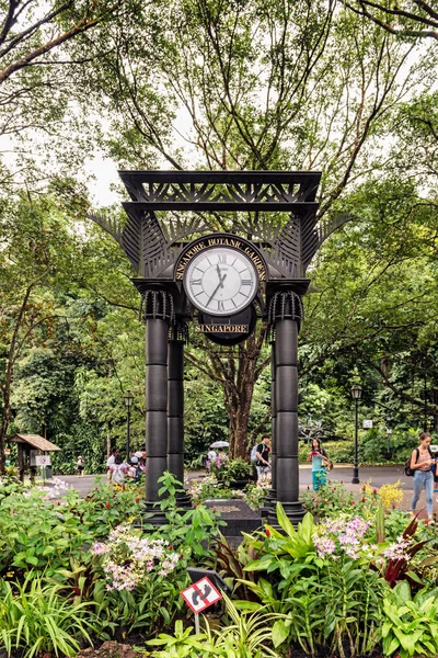 Singapur Enero 2018 Los Turistas Están Entrando Los Jardines Botánicos —  Fotos de Stock