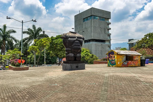 Medellin Kolumbien März 2018 Botero Skulptur Medellin San Antonio Park — Stockfoto