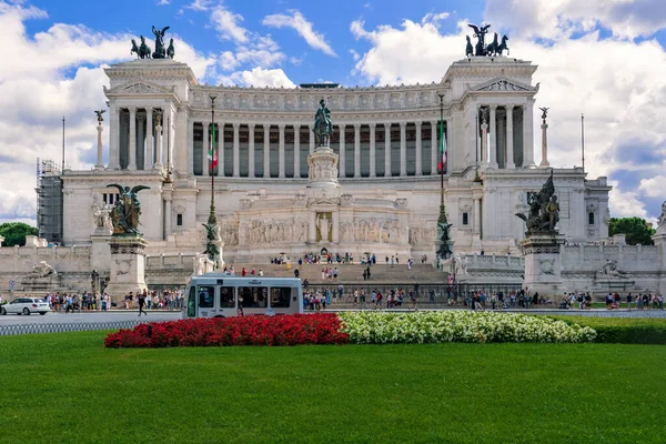 Rome Italy September 2014 View National Monument Dedicated Victor Emmanuel — Stock Photo, Image