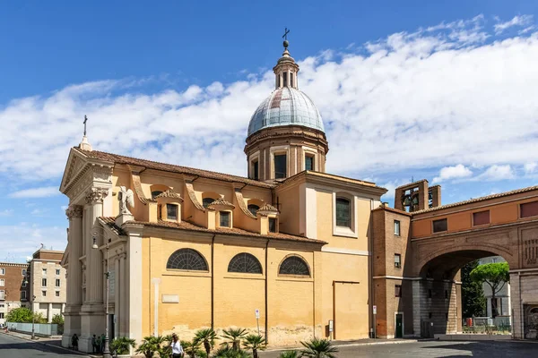 Rom Italien September 2014 Touristen Besuchen Die Kirche San Rocco — Stockfoto