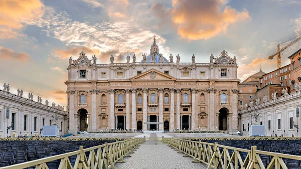 Utsikt Över Sankt Peterskyrkan Rom Italien — Stockfoto