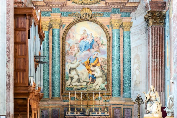 Pohled Oltář Bazilice Santa Maria Degli Angeli Dei Martiri Římě — Stock fotografie