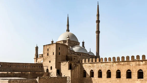 Vista Mesquita Muhammad Ali Cidadela Saladino Cairo Antigo Egito — Fotografia de Stock