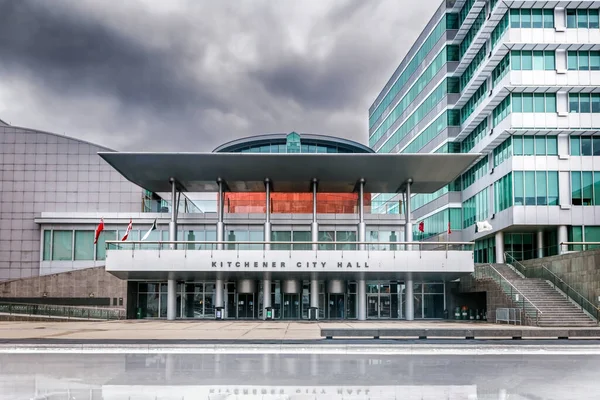 Kitchener Canada Maart 2020 Zicht Het Hedendaagse Architectuurgebouw Van Stad — Stockfoto