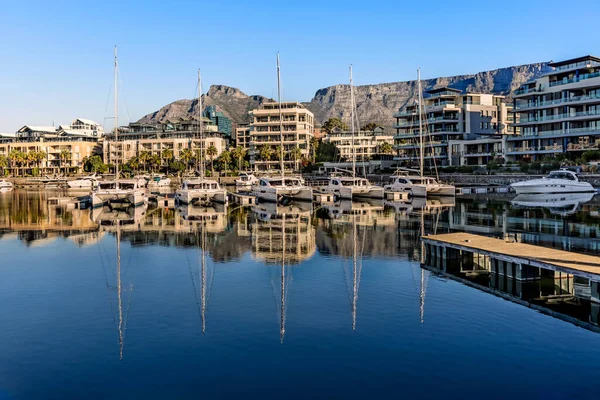 Kapstadt Südafrika Mai 2015 Blick Auf Den Yachthafen Und Die — Stockfoto
