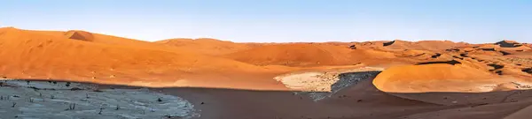 Blick Auf Sanddünen Der Namibischen Wüste Bei Sossusvlei Namib Naukluft — Stockfoto