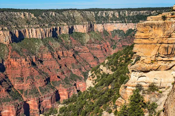 Vue Depuis Bord Nord Grand Canyon Arizona États Unis — Photo