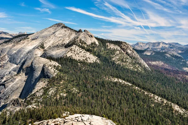 Panorama Las Montañas Sierra Nevada Parque Nacional Yosemite Visto Desde — Foto de Stock