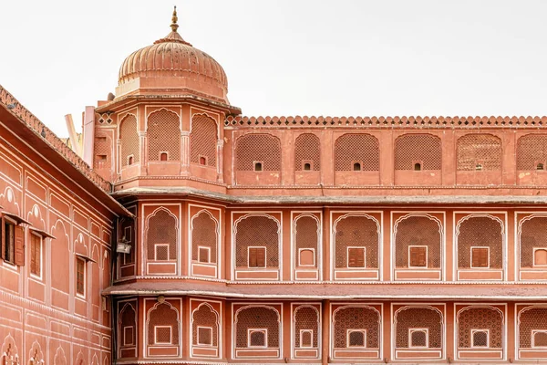 Facciata Degli Edifici Nel Cortile Del Jaipur City Palace Jaipur — Foto Stock