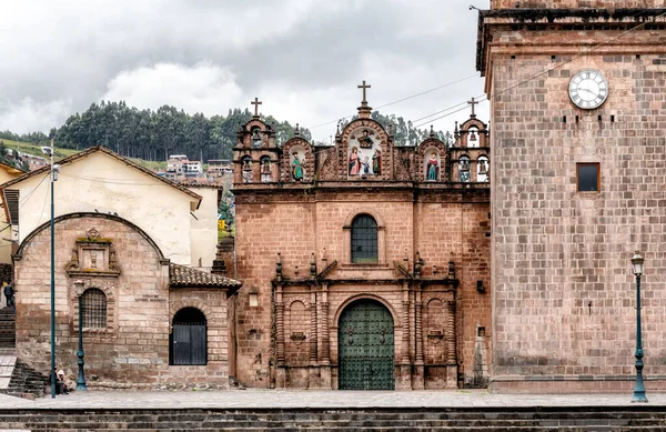 Templo Sagrada Familia Den Heliga Familjens Kyrka Gränsar Till Cuscos — Stockfoto