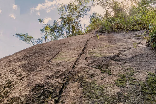 Veduta Sulla Roccia Dove Una Volta Faceva Una Scaletta Raggiungere — Foto Stock