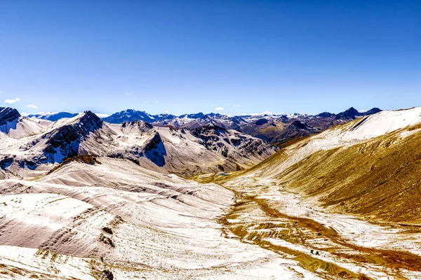 Landscape Trek Route Vinicunca Cusco Region Peru Montana Siete Colores — Stock Photo, Image