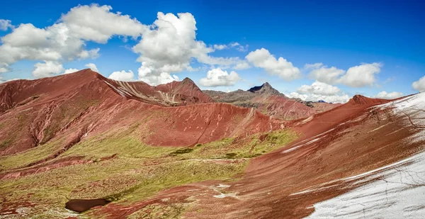 Landscape Trek Route Vinicunca Cusco Region Peru Montana Siete Colores — Stock Photo, Image