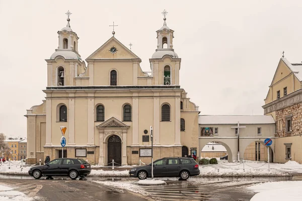 Czestochowa Polen Feb 2019 Uitzicht Het Complex Van Parochiekerk Sigismund — Stockfoto