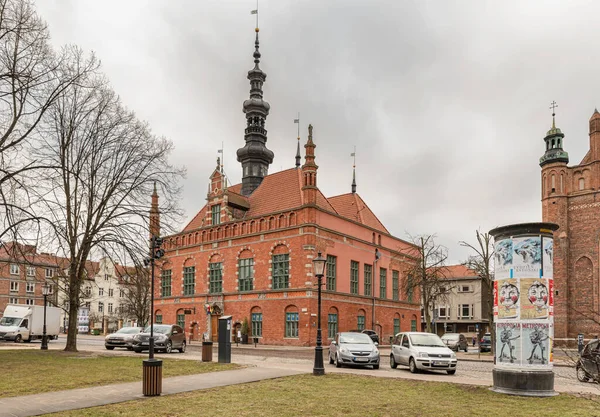 Feb 2019 Vista Antiguo Edificio Del Ayuntamiento Casco Antiguo Gdansk —  Fotos de Stock