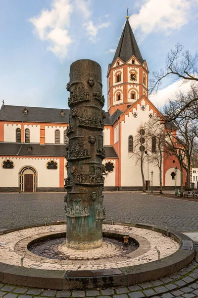 Veduta Presso Chiesa Parrocchiale Cattolica Margareta Dusseldorf Gerresheim Germania Costruita — Foto Stock