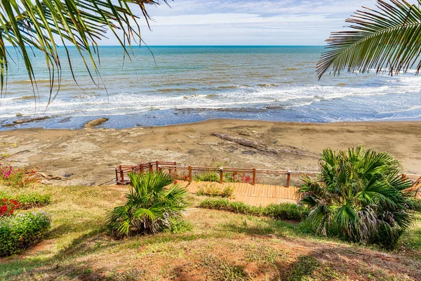 Vista Paisagem Praia Las Tablas Península Azuero Panamá — Fotografia de Stock