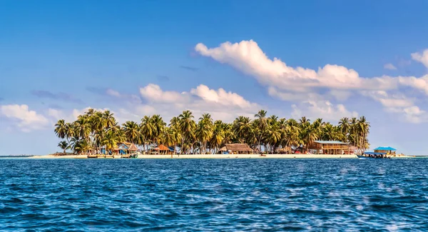 Hermosa Isla Solitaria San Blas Territorio Políticamente Autónomo Guna Panamá —  Fotos de Stock