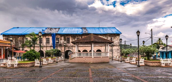 Panama Daki Portobelo Meydanı Ndaki Real Aduana Gümrük Binasının Görüntüsü — Stok fotoğraf