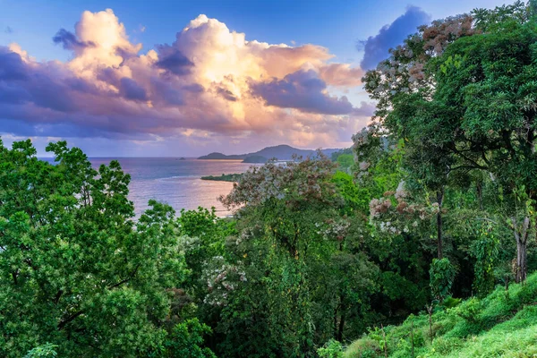 Пейзаж Восхода Солнца Крыльца Салоне Ранчо Хуанчо Портобело Панама — стоковое фото