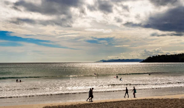 Vaneo Azuero Panamá Jan 2020 Gente Caminando Playa Venao Península —  Fotos de Stock