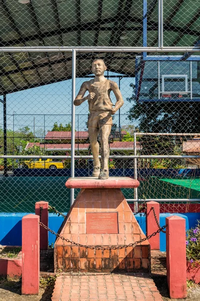 Pedasi Panama Февраля 2020 Statue Jose Ortz Легкоатлетической Команде Панамы — стоковое фото