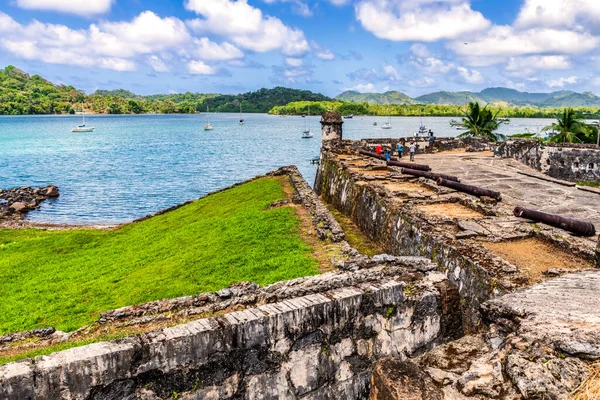 Portobelo Panama Února 2020 Turisté Navštěvují Unesco Seznamu Světového Dědictví — Stock fotografie