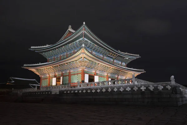 Gyeongbokgung Palace Noite Seul Coreia Sul — Fotografia de Stock