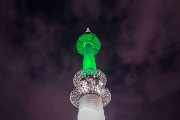 Seul Kulesi Gece Bulunan Namsan Dağda Seoul Güney Kore — Stok fotoğraf