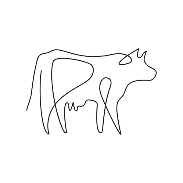 Αγροτικό ζώο. Διανυσματικά γραφικά σε μινιμαλιστικό στυλ. Βοοειδή. — Διανυσματικό Αρχείο
