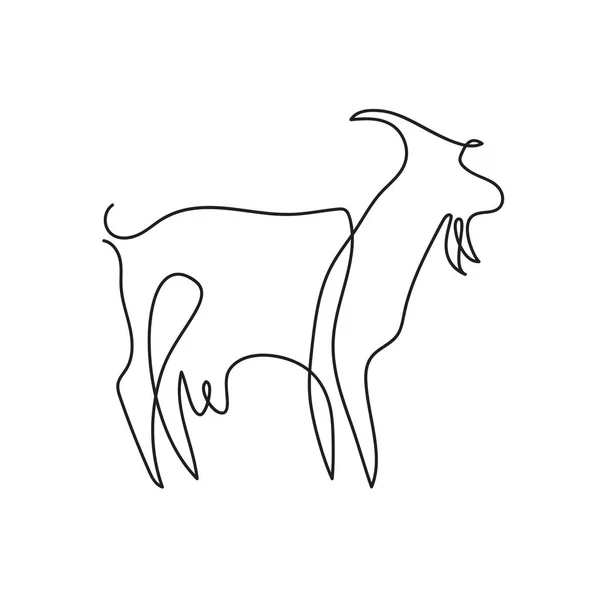 Farm animal. Vector graphics in a minimalistic style. Logo illustration. — Stock Vector