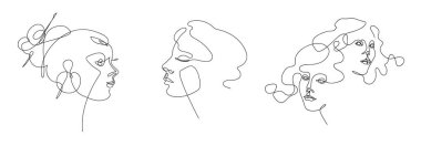 Devamlı bir çizgi. Minimalist bir şekilde vektör illüstrasyonuName.