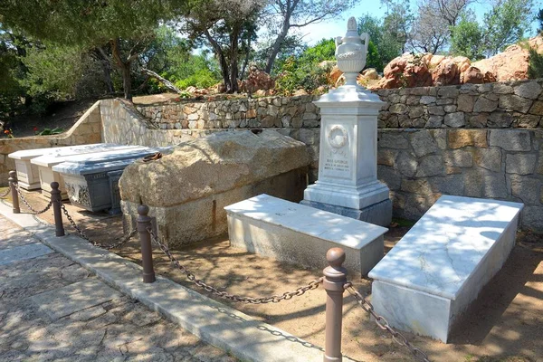 Mezarını Giuseppe Garibaldi Caprera Adası, Sardunya, İtalya
