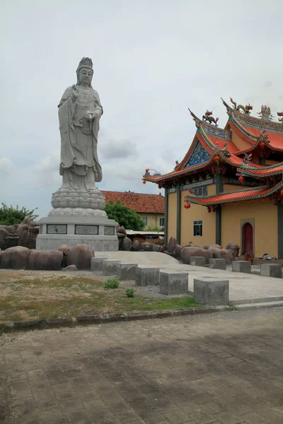 Κινεζική Στυλ Βουδιστικό Ναό Στο Μπαλί Ινδονησία — Φωτογραφία Αρχείου