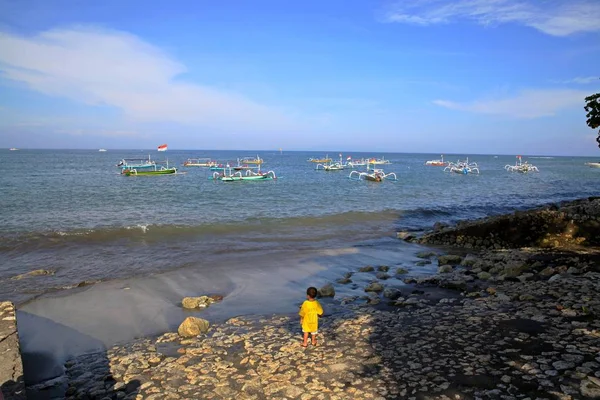 Pantai Resor Sanur Pulau Bali Indonesia — Stok Foto