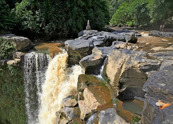 Tegenungan Waterfall Located Village Kemenuh Kilometers Ubud Island Bali Indonesia — Stock Photo, Image