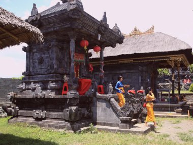 Pura Penataran Agung Rinjani - Hindu Tapınağı karmaşık Lombok, Endonezya Adası
