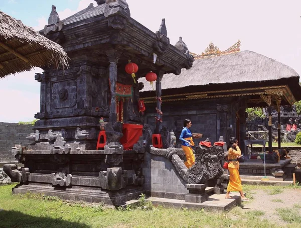 Pura Penataran Agung Rinjani Hinduistický Chrámový Komplex Ostrově Lombok Indonésie — Stock fotografie