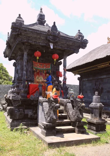 Pura Penataran Агунг Rinjani Індуїстський Храм Комплекс Острові Ломбок Індонезія — стокове фото