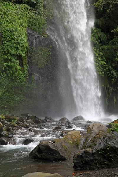 Cascada Sendang Gili Isla Lombok Indonesia Pie Del Monte Rinjani —  Fotos de Stock